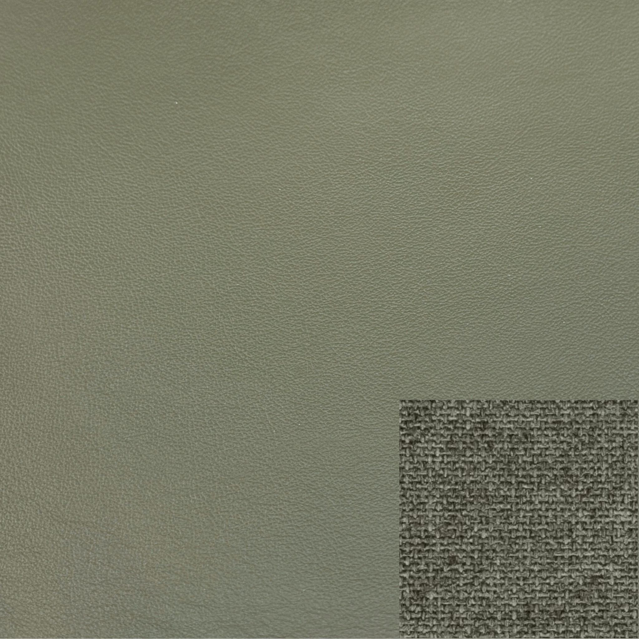 Trend Leather Moss with Raven Fabric Green