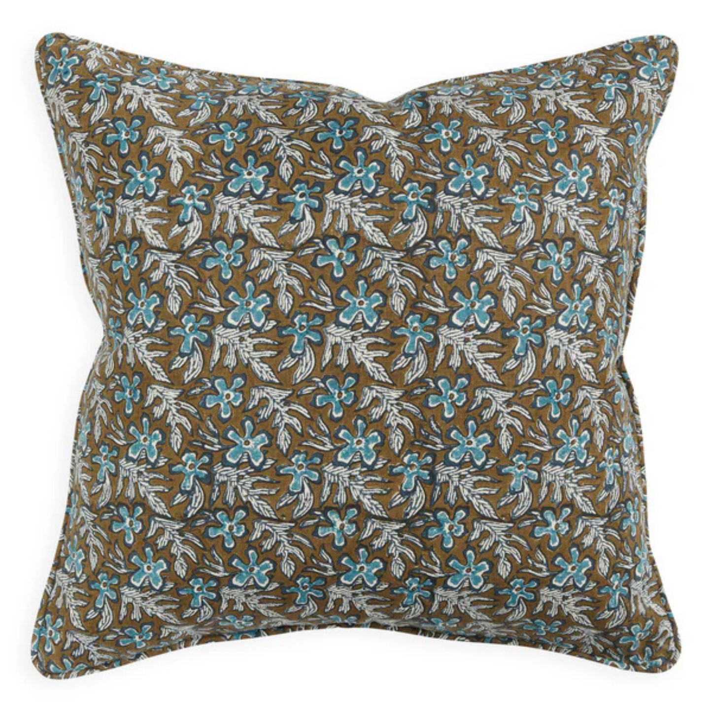 Tuvalu Tobacco Linen Cushion