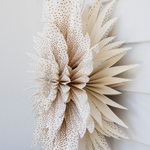 Wall and Window Paper Snowflake White with Gold Dots D65cm