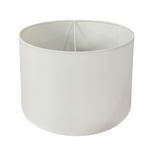 White Linen Drum Shade