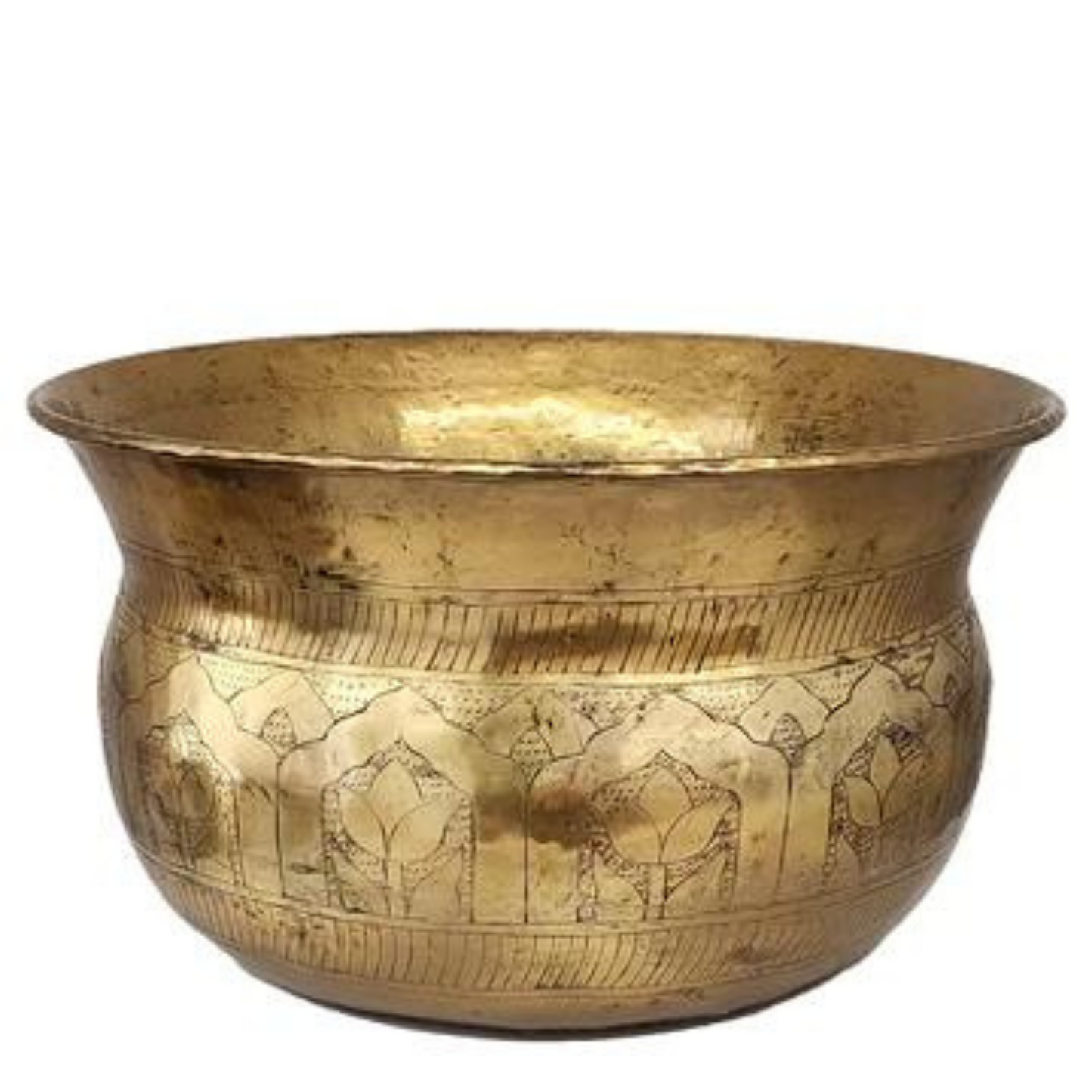 Moghul Planter - Large - Antique Gold