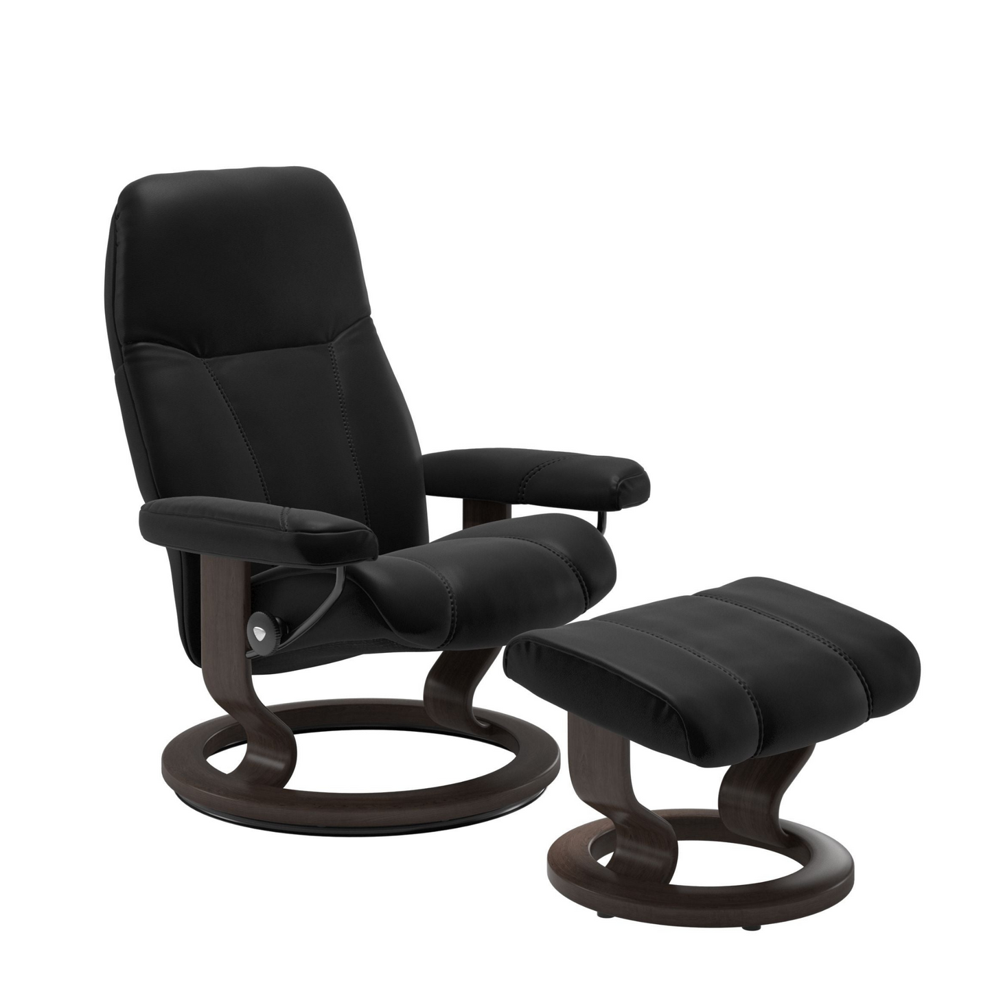 Consul Large Recliner Chair & Stool Classic Base by Stressless
