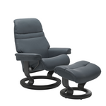 Sunrise Large Recliner Chair & Stool Classic Base by Stressless