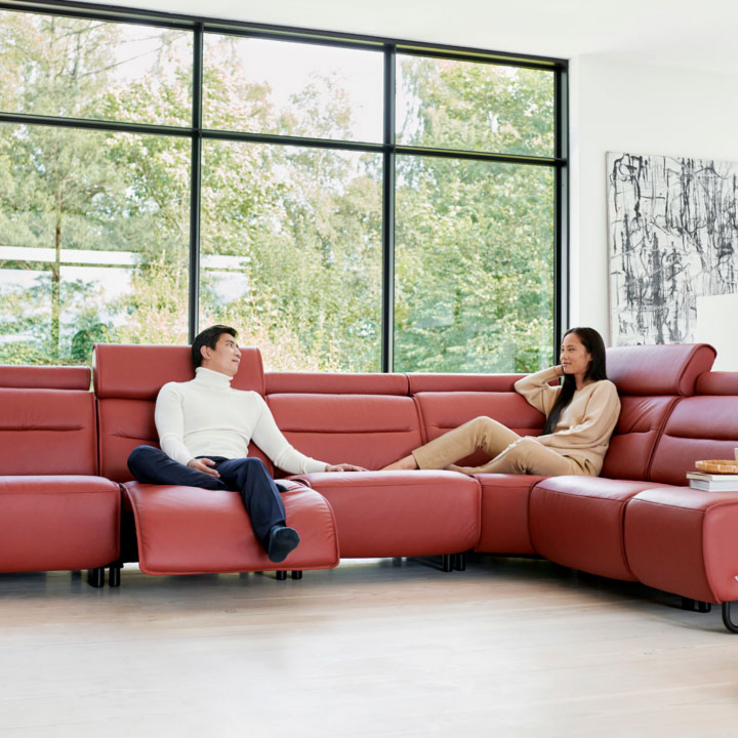 Emily Modular Sofa with Metal Arm by Stressless