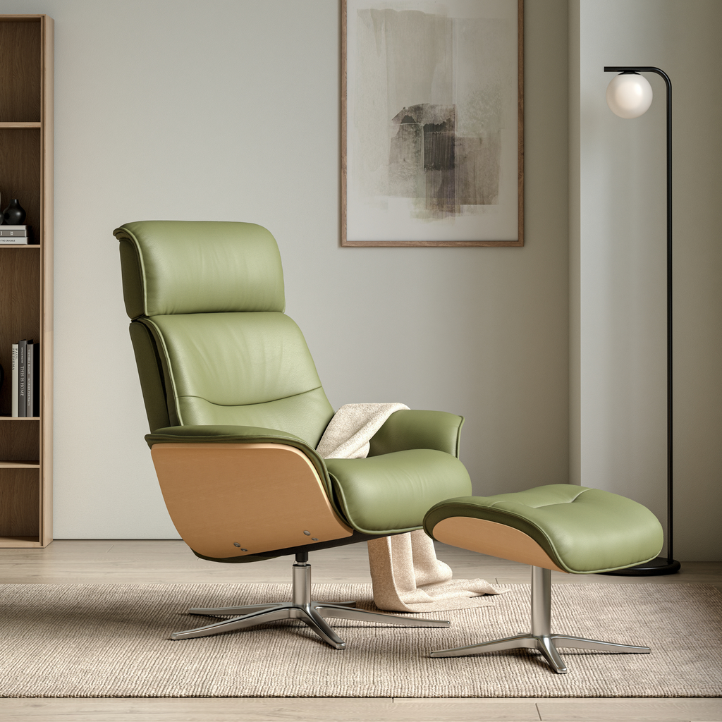 Space 5300 Recliner Chair with Footstool by IMG
