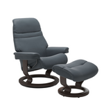 Sunrise Medium Recliner Chair & Stool Classic Base by Stressless