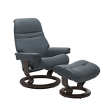 Sunrise Large Recliner Chair & Stool Classic Base by Stressless