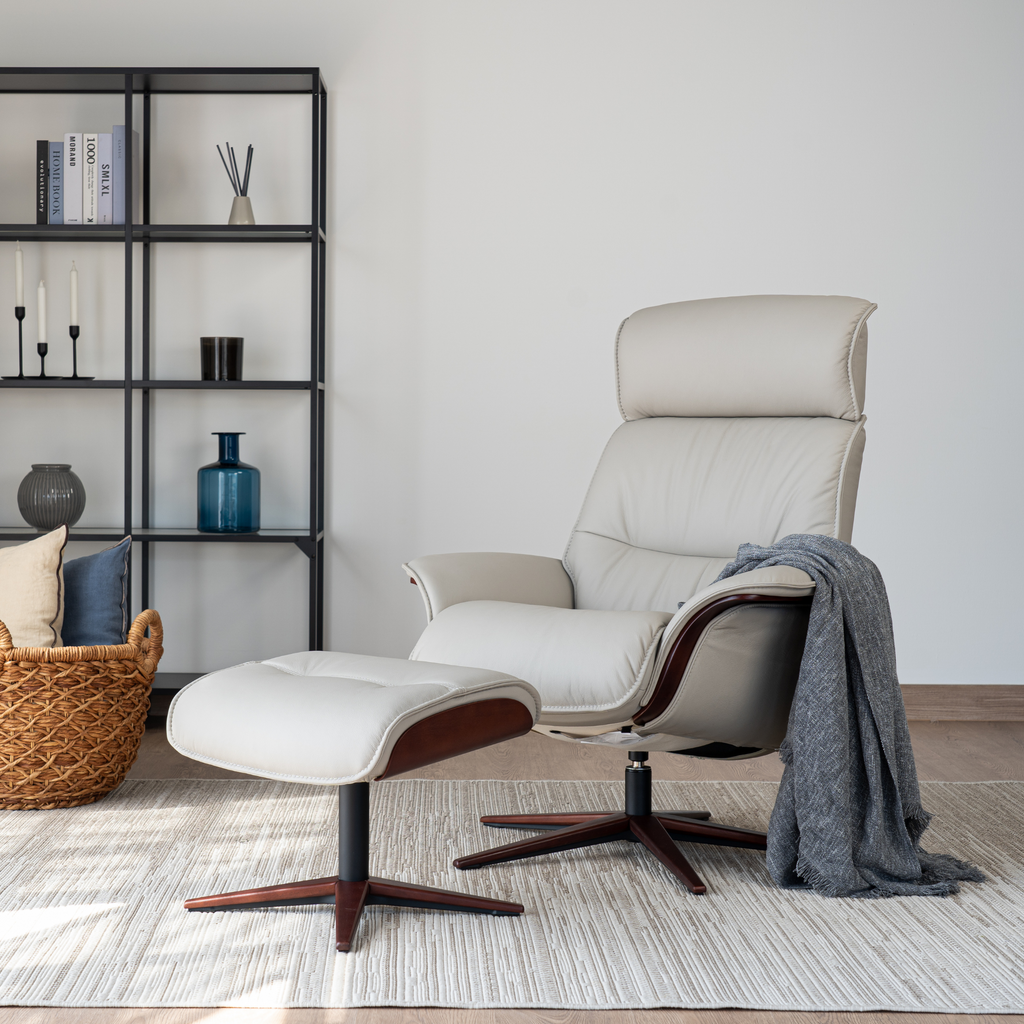 Space 5300 Recliner Chair with Footstool by IMG