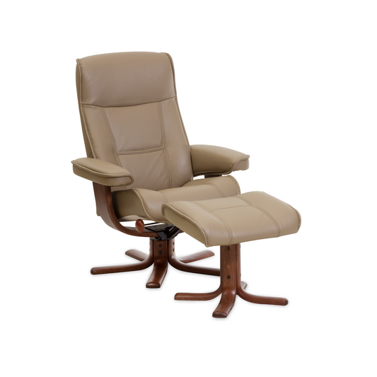 Nordic 21 Recliner Chair with Ottoman by IMG