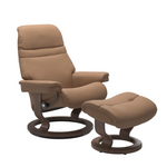 Sunrise Large Recliner Chair & Stool Classic Base by Stressless