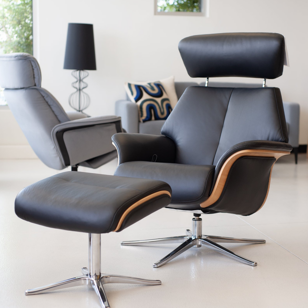Space 57.57 Recliner Chair with Ottoman by IMG