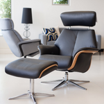 Space 57.57 Recliner Chair with Ottoman by IMG