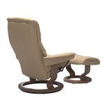 Mayfair Medium Recliner Chair & Stool with Classic Base by Stressless