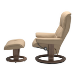 Mayfair Medium Recliner Chair & Stool with Classic Base by Stressless