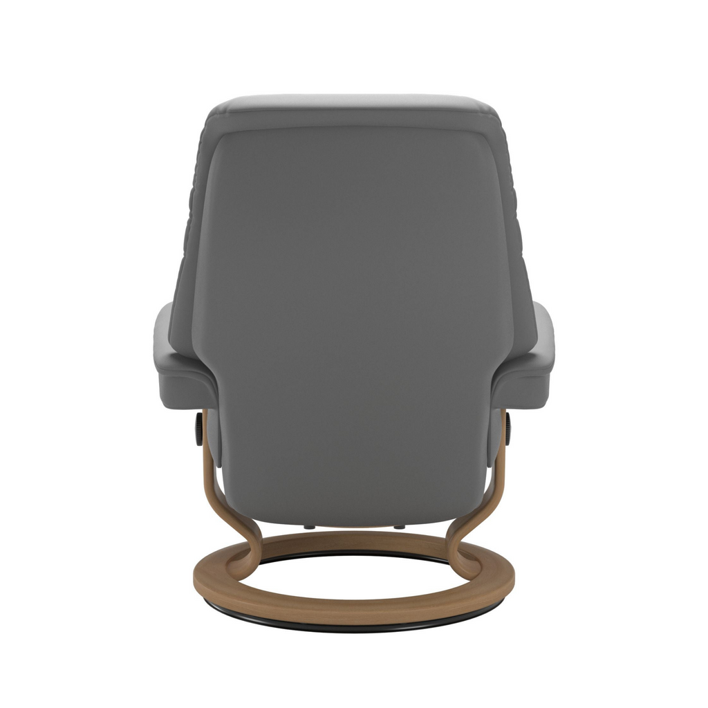 Sunrise Medium Recliner Chair & Stool Classic Base by Stressless