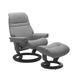 Sunrise Large Recliner Chair & Stool Classic Base by Stressless