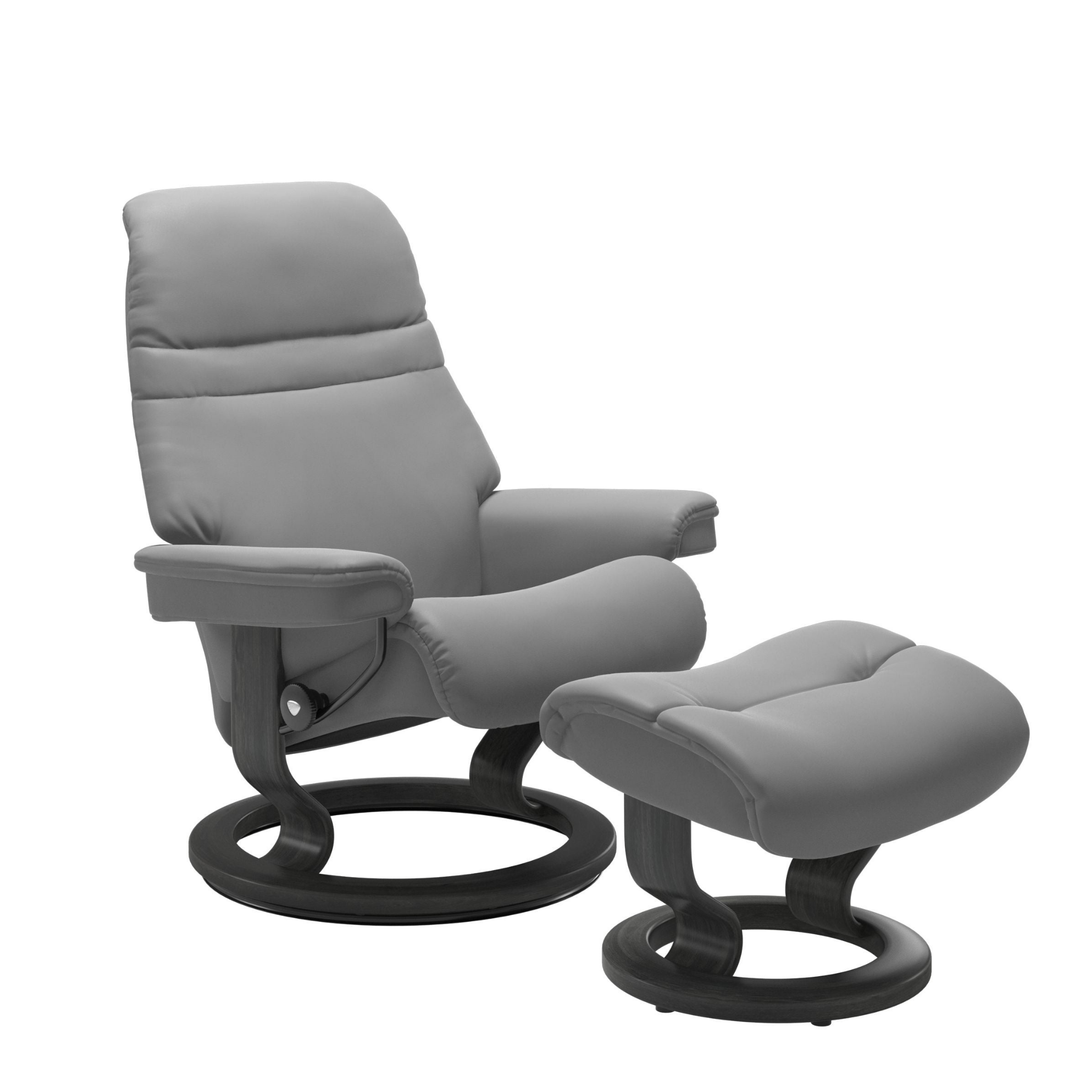 Sunrise Large Recliner Chair & Stool Classic Base by Stressless
