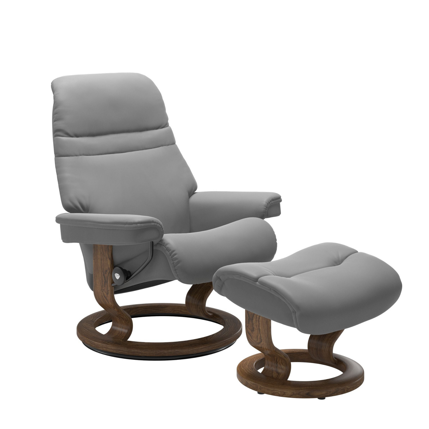 Sunrise Large Recliner Chair & Stool Classic Base by Stressless