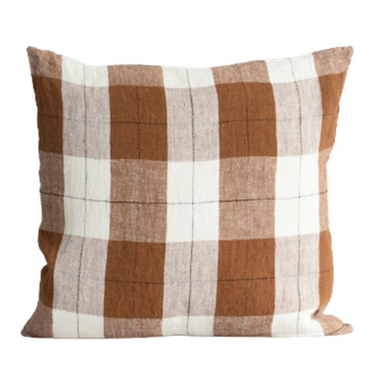 Willis Cushion - Tobacco/Ivory