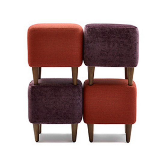 Dalton Square Ottoman Range by Molmic