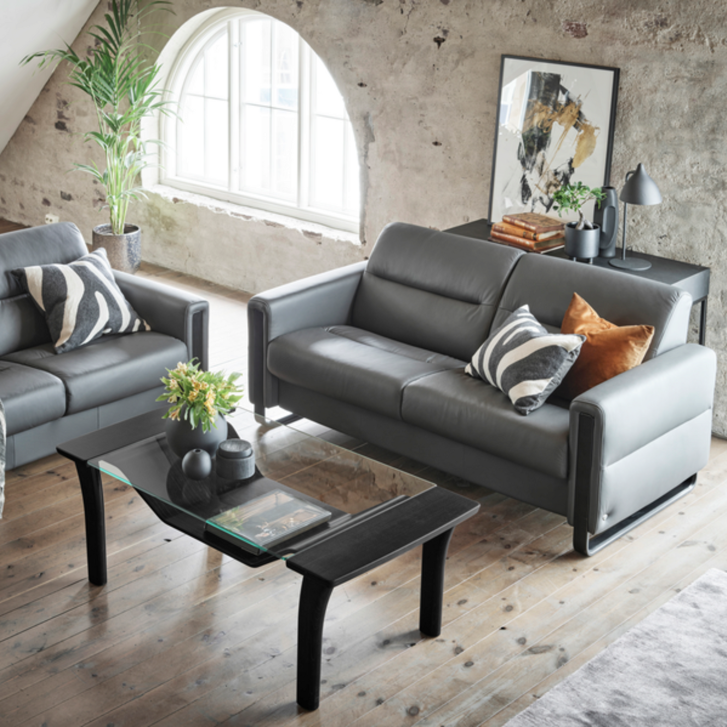 Fiona Sofa with Timber Arm by Stressless