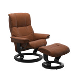 Mayfair Medium Recliner Chair & Stool with Classic Base by Stressless