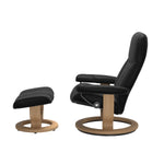 Consul Medium Recliner Chair & Stool Classic Base by Stressless