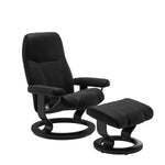 Consul Medium Recliner Chair & Stool Classic Base by Stressless