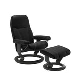 Consul Large Recliner Chair & Stool Classic Base by Stressless