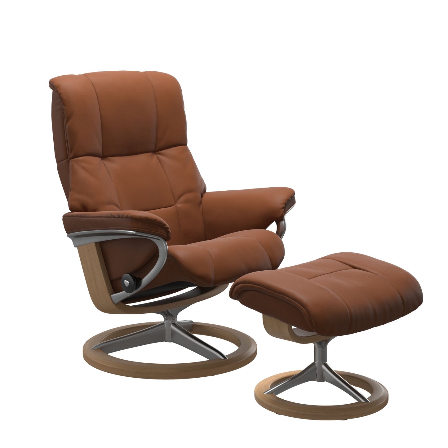 Mayfair Medium Signature Recliner Chair & Stool by Stressless