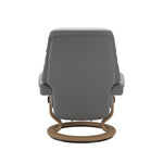 Sunrise Small Recliner Chair & Stool Classic Base by Stressless
