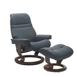 Sunrise Medium Recliner Chair & Stool Classic Base by Stressless