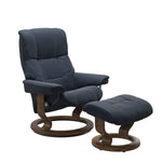 Mayfair Medium Recliner Chair & Stool with Classic Base by Stressless