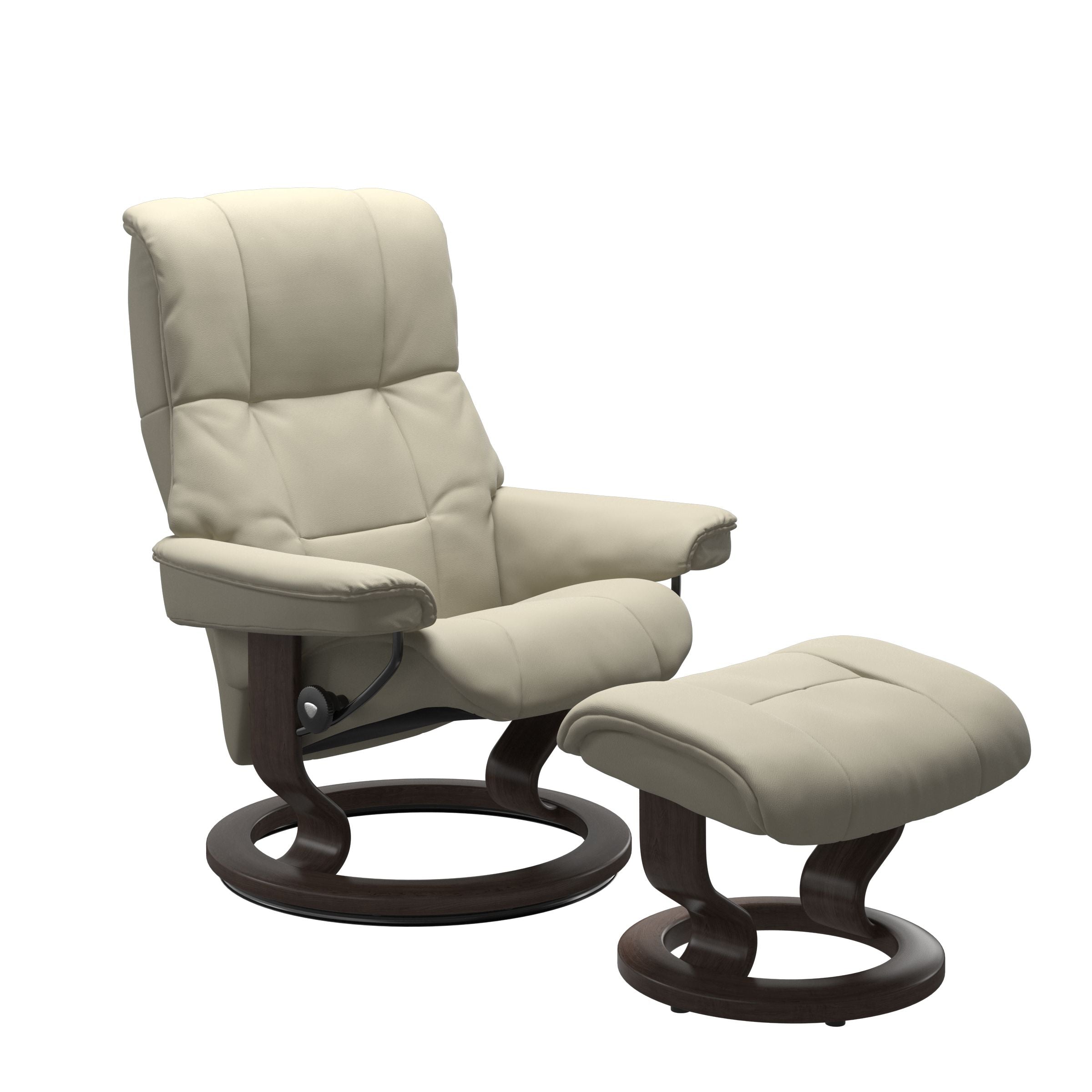 Mayfair Medium Recliner Chair & Stool with Classic Base by Stressless